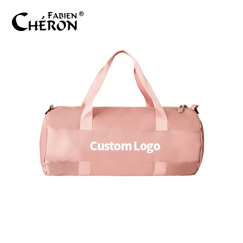KEEP PERFECT Customized Logo Large Capacity Pink Duffle Bags Gym Women Waterproof Sports Travel Bag