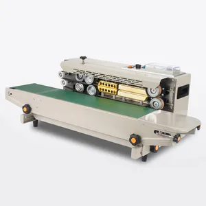 FR900-I horizontal heat plastic bag pouch sealer automatic continuous band sealer sealing machine