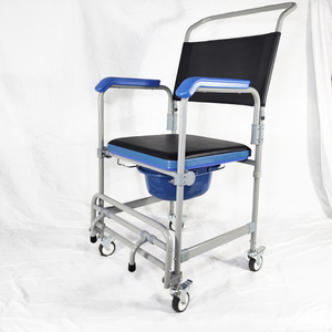 Chaise de douche Ome avec siège de toilette, capacité de 150 kg, équipement de sécurité pour la salle de bain, portable, pliable, design moderne - Product Image 2