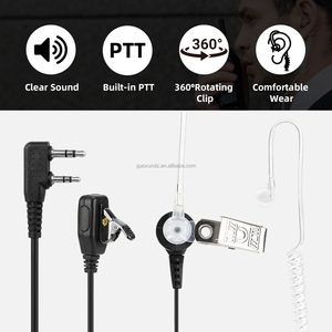 Écouteur professionnel de sécurité FBI, écouteur radio bidirectionnel à deux broches, écouteur à tube d'air de type K pour radio Baofeng Kenwood Retevis - Product Image 3