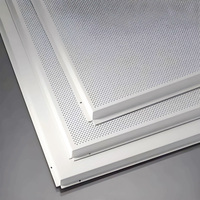 Panneau de plafond en aluminium de qualité 2*2, plafond suspendu en aluminium