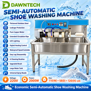 Machine à laver les chaussures semi-automatique commerciale, équipement de nettoyage de baskets haute efficacité, fourniture directe d'usine - Product Image 4