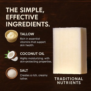 Мыло из чистого говяжьего жира травяного откорма Private Label для очищения тела и лица, отбеливания и смягчения кожи с использованием органического жира. - Product Image 2