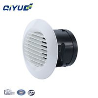 Diffuseur en plastique ABS rond à lamelles inclinées pour l'alimentation et la sortie d'air des systèmes de ventilation centralisée domestique et des équipements d'air frais