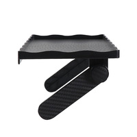 Support d'écran TV en plastique noir réglable Étagère supérieure Organisateur d'écran d'ordinateur Routeur sans fil mural Set-Top Box Utilisation d'outils