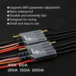 60A brushless ESC Waterproof metal speed <b>controller</b> 3-6S racing ESC APP parameter adjustment - Product Image 6