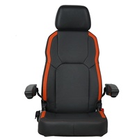 Siège capitaine marin en PVC 12V pour chaise de bateau confortable sans base de suspension sur piédestal