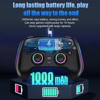 Manette de jeu sans fil P525 BT avec éclairage RGB et moteur de vibration, manette de jeu sans fil pour P5 PC