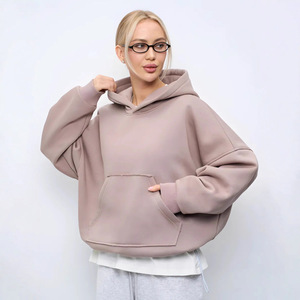 Sweat-shirts en molleton sans cordon de haute qualité pour femmes, en coton, vente en gros, impression personnalisée, broderie - Product Image 1