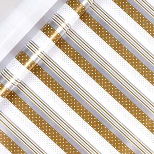 Disposable Coated Silicone Virgin Roll Birthday Gift Wrapping <b>Paper</b> 43x300cm <b>Christmas</b> Packaging - Product Image 2