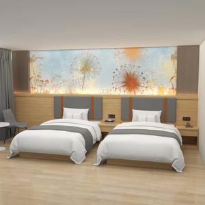 ชุดที่นอนและที่นอนพร้อมโต๊ะข้างเตียงและหัวเตียงสำหรับโรงแรมฐานเตียงคิงส์แบบสั่งทำได้ - Product Image 4