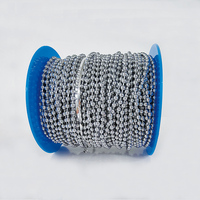 Vente chaude boule chaîne en acier inoxydable boule chaîne chien chaîne bijoux collier bricolage accessoires fenêtre aveugle composants