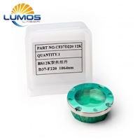 Kit Optik Fokus Laser Serat D37 F100mm Pra-Rakit dengan Cincin Adaptor Logam, Suku Cadang Perawatan OEM untuk Kepala Raytools BS12K