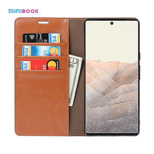 Ốp Lưng Điện Thoại Di Động Nhà Máy Da Bò Hạt Sang Trọng Bán Chạy Nhất Bằng Da Thật Cho Google Pixel 6 Pro - Product Image 2