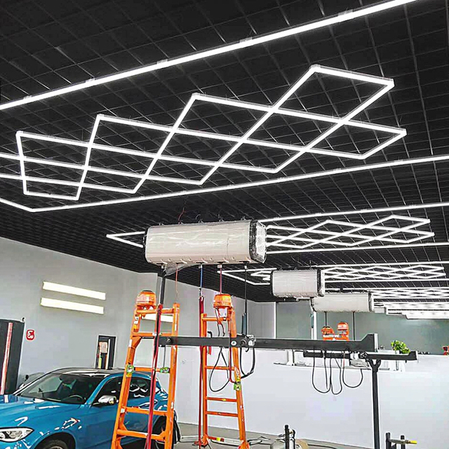 High Brightness Colorful Seamless Connection Led Square Shape Detailing Lights Garage Light
