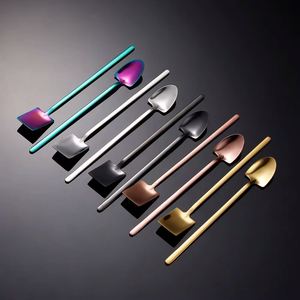 304 Stainless Steel <b>Spoon</b> Round Creative Hammered Texture Linen Texture Soup <b>Spoon</b> Tableware Wholesale - Product Image 1