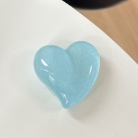 Warna-warna tren glitter, dudukan ponsel berbentuk hati, penyangga ponsel universal portabel, aksesori penyangga meja.