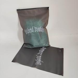 Branded Matte Black Zipper Bags - Custom Semi-Transparent Frosted Poly Bags for Apparel & Streetwear - Product Image 4
