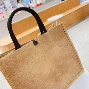 Sacs en jute laminés écologiques en gros, sacs fourre-tout réutilisables en toile de jute et en lin avec logo personnalisé pour la promotion publicitaire des entreprises - Product Image 4