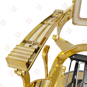 Mobili per parrucchieri: struttura per sedia da barbiere in oro e accessori per sedia da barbiere reclinabile - Product Image 3