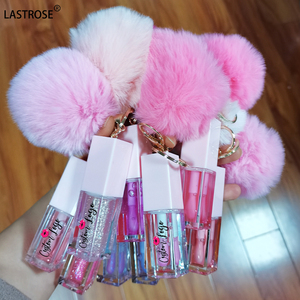 Bán buôn Vegan Lip Plumper dầu thay đổi màu sắc trái cây có hương vị Glossy lỏng với móc chìa khóa Lip Moisturizer - Product Image 1