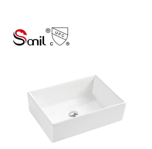 Waschbecken Lavabo de salle de bains Lavabo de navire Comptoir Salle de bains Céramique Art Lavabo à main pour projet d'hôtel - Product Image 2