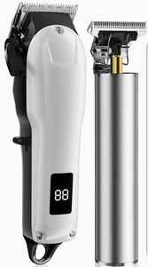 Tondeuses à cheveux électriques sans fil professionnelles pour hommes, directement de l'usine, lames en céramique, écran LCD, rechargeable par USB - Product Image 3