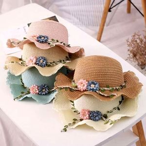 Baby Girls' Children's Straw Bucket Hat Cute Summer Cartoon Soft <b>Sunscreen</b> Sunshade Daily Travel Outdoor Beach - Product Image 3