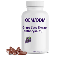 Extrait de pépins de raisin de haute pureté 95% OPC, antioxydant, améliore l'immunité, protège le système nerveux et immunitaire, compléments alimentaires, fourniture OEM