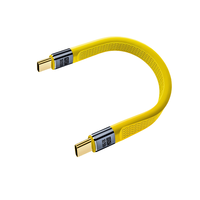 240W USB4.0 Cable corto de carga rápida 40Gbps USB tipo C macho a macho Cable corto de datos planos 8K60Hz Audio/Video48V/5A carga
