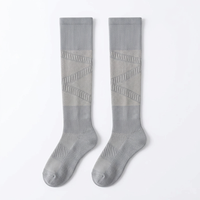 Chaussettes de compression en maille respirante pour femmes, anti-fatigue, antidérapantes, semelle résistante à l'usure pour le sport quotidien et les voyages
