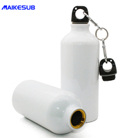 Bouteilles d'eau de sport en aluminium vierges pour sublimation, bouteilles d'eau de voyage 400ML 500ML 600ML 750ML