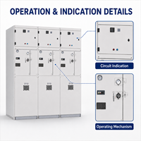 Groupe de commutation à isolation gazeuse multi-unités (RMU) 12kV/24kV FTU/RTU personnalisé par SLD pour les projets d'énergie solaire et éolienne