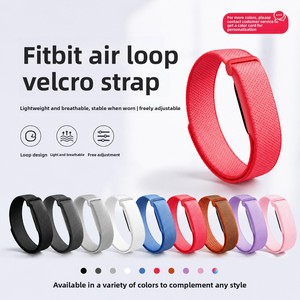 Correa de <span class=keywords><strong>Reloj</strong></span> de Nailon con Velcro para Google <span class=keywords><strong>Fitbit</strong></span> Air, Correa de <span class=keywords><strong>Reloj</strong></span> Deportiva Transpirable Tejida - Product Image 2