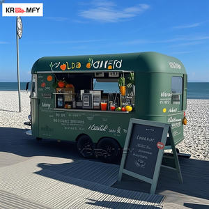 Cuisine mobile au look vintage, façade en aluminium classique, remorque alimentaire rétro, stand de concession pour camion de tacos - Product Image 4