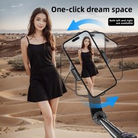 Penyangga Ponsel Gimbal Stabilizer Tongsis Lampu LED Remote Nirkabel untuk Smartphone Live Streaming Mounts Produk