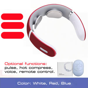 Masseur cervical pour soins de santé, masseur de nuque TENS à impulsions, vibration Shiatsu, télécommande, soulagement ciblé des douleurs cervicales et des épaules - Product Image 4