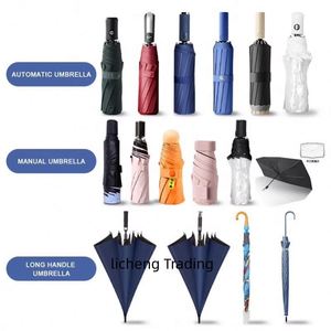 Parapluie de voiture pliable automatique personnalisé pour couples, adultes, avec logo, pour voyages en extérieur, protection solaire UV et pluie - Product Image 2