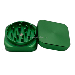 JC9036 Máy Xay Thảo Mộc 2 Phần Hình Vuông 55Mm Phụ Kiện Thảo Dược Chất Lượng Cao Máy Xay Thảo Dược Bằng Nhôm Máy Nghiền Thảo Mộc - Product Image 2