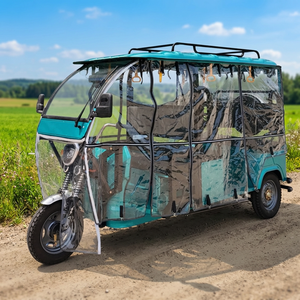 Paire de rétroviseurs latéraux chromés pour tricycle électrique, phare et porte-bagages de toit, pneu à crampons pour conduite de nuit et arrêt rapide - Product Image 1