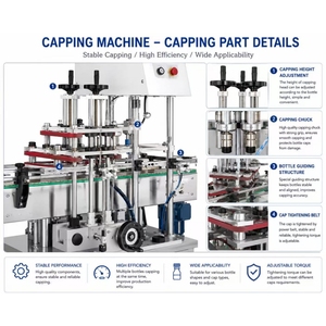 Ligne de machines de remplissage, de bouchage et d'étiquetage automatiques à commande PLC intelligente avec haute précision - Product Image 5