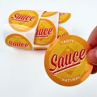 Rouleau d'Autocollants Personnalisés Imperméables en Vinyle Adhésif, Scellage de Logo de Marque Rond, Étiquettes Alimentaires pour Entreprise