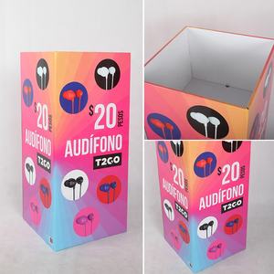 Boîtes de présentation en carton ondulé de style moderne personnalisé pour accessoires de téléphone portable et écouteurs Affichage des bacs basculants - Product Image 4