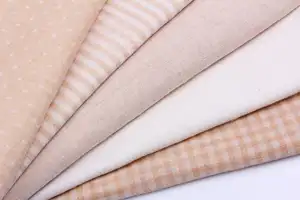 New Design Eco-Friendly Woven 100% Combed Colored Cotton Knitting Yarn Dyed Fabrics For Baby Clothing