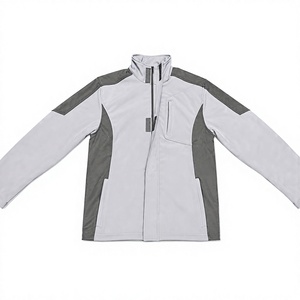 Waterproof Windproof Velcro Closure & Zipper Guard Unisex Soft Shell <b>Hooded</b> Jacket Mandarin Collar Full <b>Zip</b> All Seasons Outdoor - Product Image 5