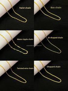 Cadena <span class=keywords><strong>Chopin</strong></span> de Oro Sólido de 18K AU750 de 40cm-60cm, Joyería Unisex de Moda para Boda, Certificada por CMA, Regalo - Product Image 6