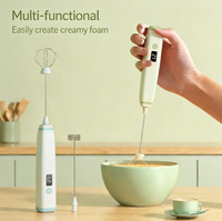 Mousseur à lait électrique portatif rechargeable par USB, petit mousseur à lait, batteur à œufs, mixeur à café, blender