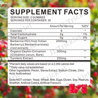 Julong Supply OEM Bonbons à la berbérine haute puissance Supplément à la berbérine HCI Plus Cannelle de Ceylan Chardon-Marie