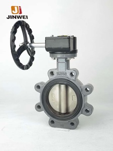 Vanne papillon à tête de turbine manuelle à commande directe d'usine, 4 pouces, CF8, CF8M, acier inoxydable - Product Image 4