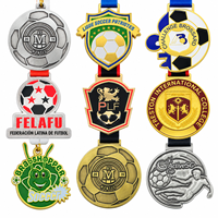 Médailles sportives personnalisées avec logo et couleur sur mesure pour marathon, football, natation et gymnastique